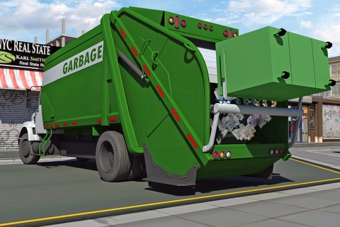 Garbage Truck Driving parking 3d simulator Game screenshot 2