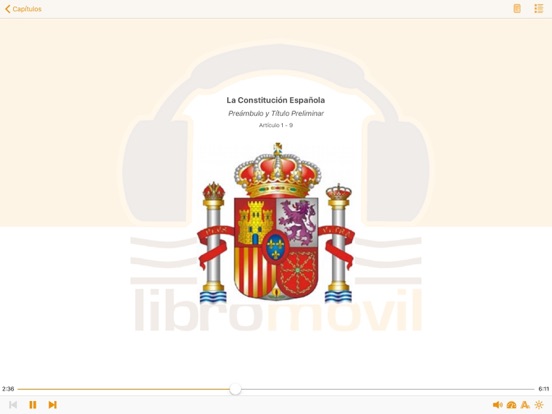 Screenshot #6 pour La Constitución Española en AudioEbook