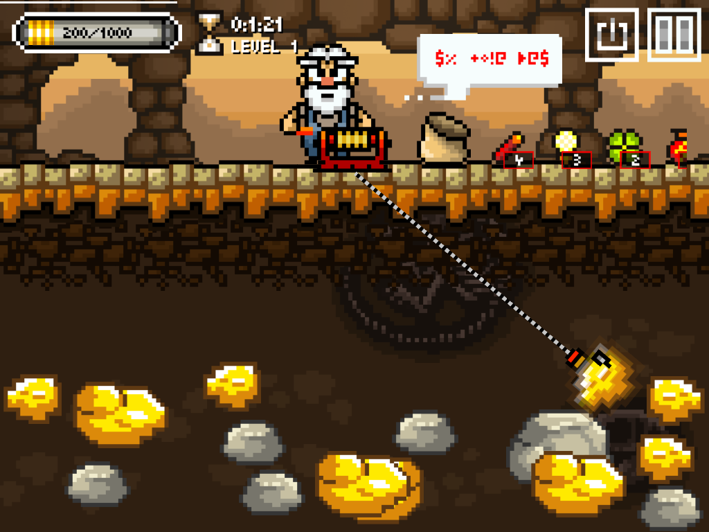 Gold Miner 8bit - Gold miner Deluxe Free