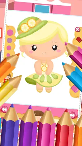 Game screenshot Little Princess Food Coloring World Drawing Story Kids Game mod apk
