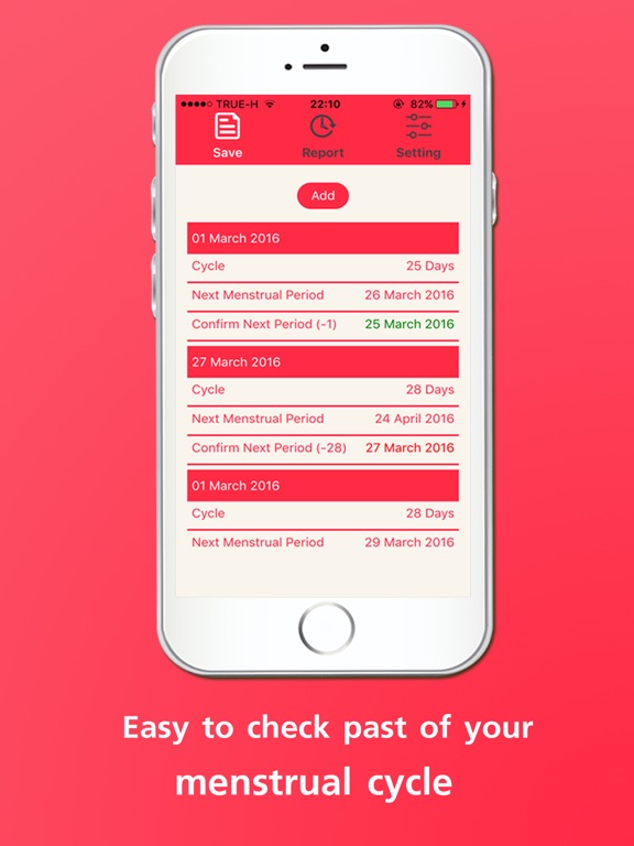 Screenshot #3 for Menstrual Cycle Predication