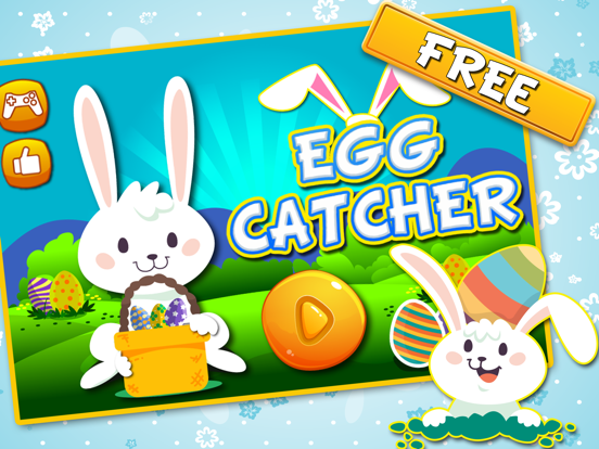 Egg Catcher lite-Play & Earn Score in this Free fun challenge basket game for kids iPad screenshot