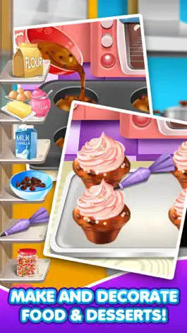 Game screenshot Crazy Dessert Food Maker Salon - School Lunch Making & Cupcake Make Cooking Games for Kids 2! apk