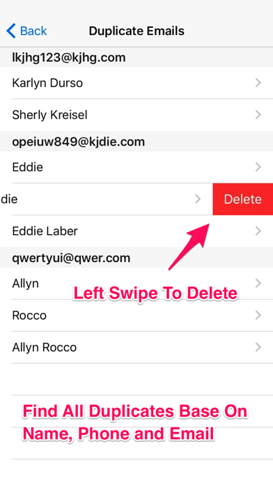 Screenshot #2 pour Duplicate Contacts Remover - Contact Manager And Cleaner