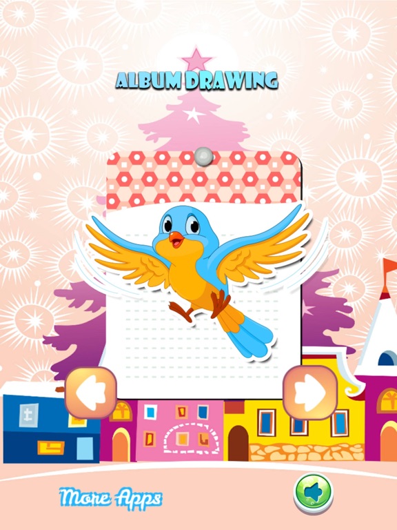 Bird Drawing Coloring Book - Cute Caricature Art Ideas pages for kids iPad screenshot