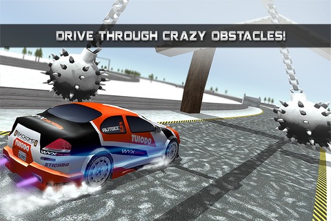Extreme Car Derby Racer Snow Rally 2016 screenshot 3
