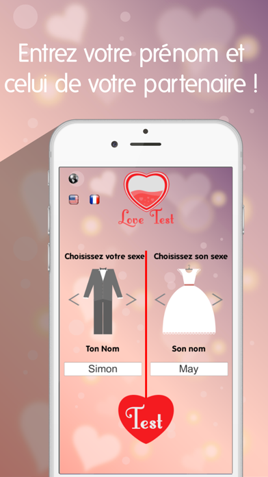 Screenshot #1 pour Test Amour 2016 - Calculateur de Compatibilite Amoureuse