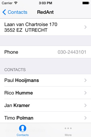 Flows Contacts screenshot 2