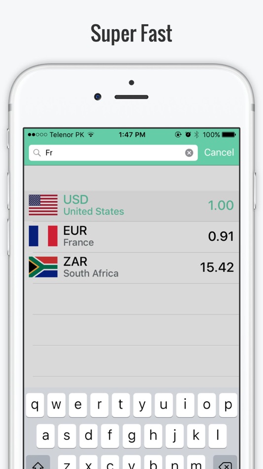 #4. CONVRT super fast currency converter, convert currency instantly (iOS) بواسطة: Muhammad Irfan