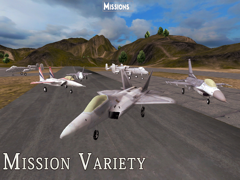 F-22 Raptor - Combat Flight Simulator of Infinite Airplane Hunter