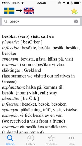 Dict.SE Swedish - English - Swedish dictionary (lexikon)のおすすめ画像1