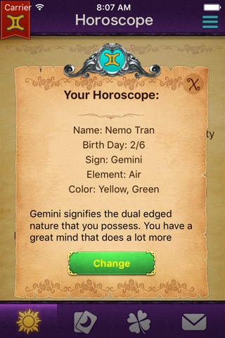 Horoscope and Tarot Cards screenshot 2