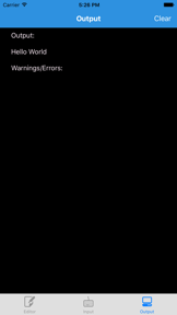 Online Console Compiler screenshot