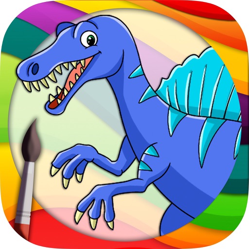 Dinosaurs Coloring book & Paint the Jurassic
