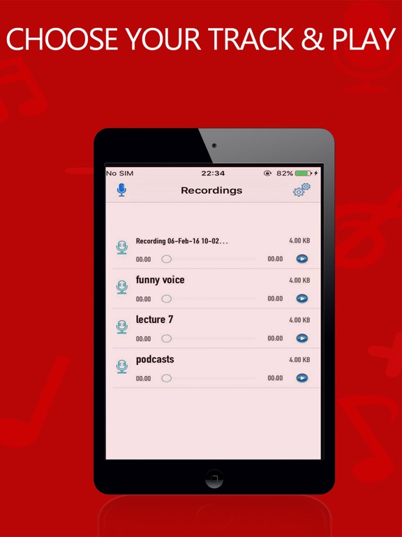 Screenshot #6 pour Audio Memos - Super Simple Sound Recorder App