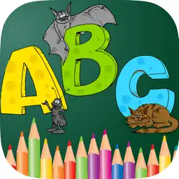 ABC Animals Coloring Book Painting Games for Toddler Preschool and Kids app icon