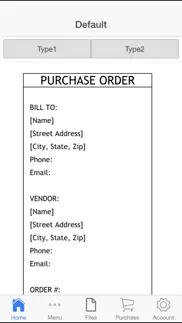 purchase order iphone screenshot 1