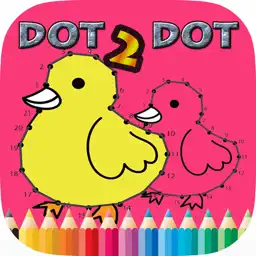 Dot to Dot Coloring Book Brain Learning  - Free Games For Kids app icon