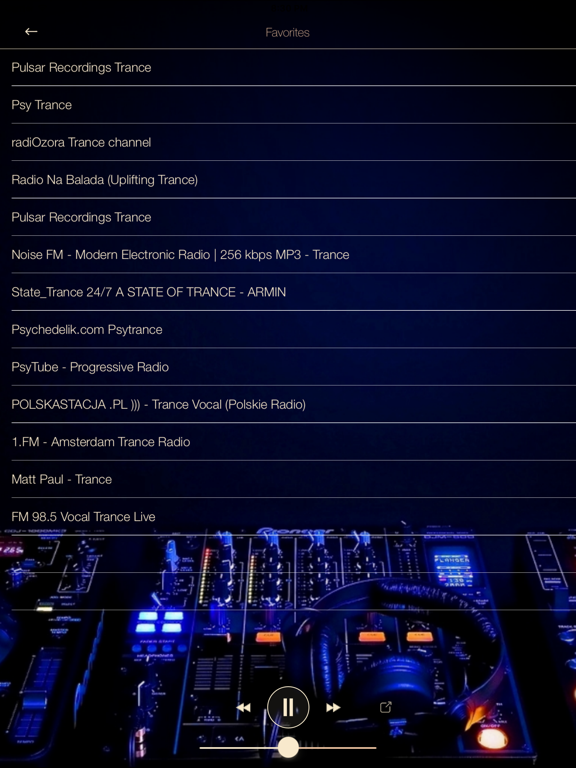 Screenshot #6 pour Trance MUSIC Online Radio