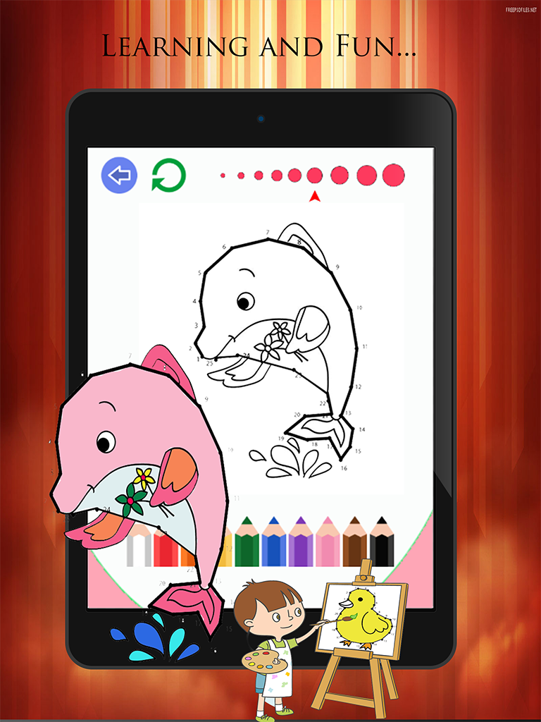 Dot to Dot Coloring Book Brain Learning  - Free Games For Kids screenshot 8