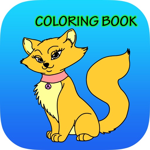 Coloring Book The Cat For kids of all ages icon