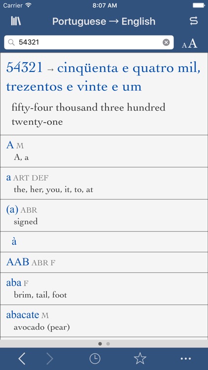 Collins Portuguese-English Translation Dictionary and Verbs