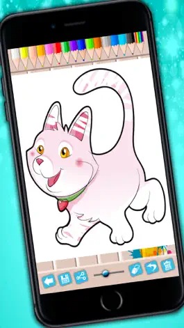 Game screenshot Кошки книжка-раскраска - рисовать красивые картинки котят hack
