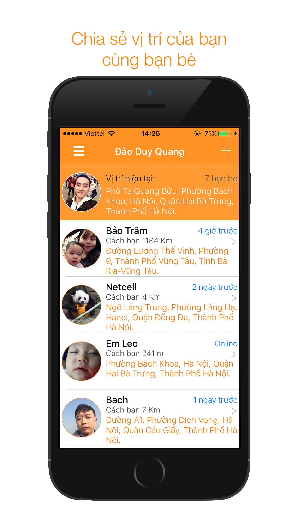 FriendMaps: Chia sẻ vị trí cùng bạn bè