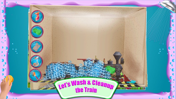 Train Wash Salon – Cleanup & fix rusty & messy locomotive in this washing game