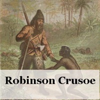 Robinson Crusoe by: Daniel Defoe app icon - Book app for iPhone