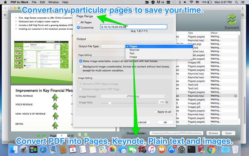 Screenshot #3 pour PDF to iWork
