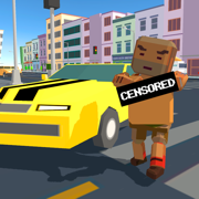 Pixel City: Crime Car Theft Race 3D