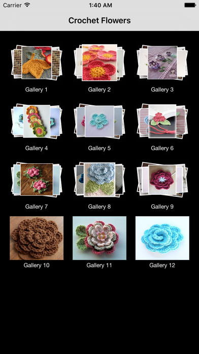 Screenshot #1 pour Crochet Flowers