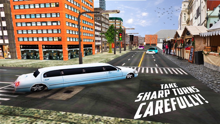 Luxury Limousine Taxi City Car Driving 3D screenshot-3