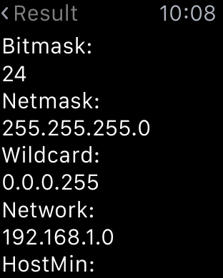 IPMask - network address calculator