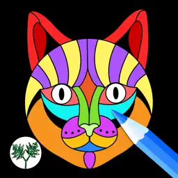 Creative Cats Art Class-Stress Relieving Coloring Books for Adults FREE app icon