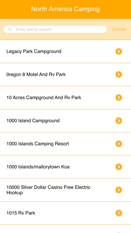 North America Camping Locations