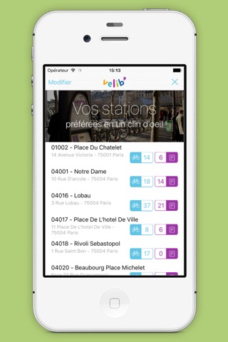 Vélib', app officielle screenshot 4