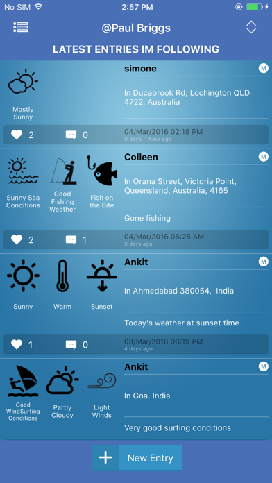 Weather App - MyWeatherReports.com iPhone screenshot 3 - Weather app