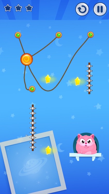 Hungry Cat Sketch Breaker Free Puzzle Physics Games