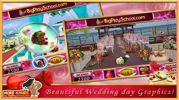 Rose Wedding Hidden Objects Game