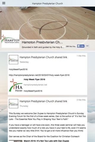 Hampton Presbyterian Church screenshot 2