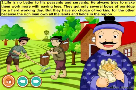A greedy rich man (story and games for kids)