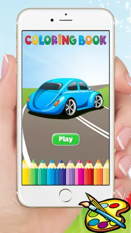Game screenshot Classic Car Coloring Book & Рисование автомобилей бесплатно для детей mod apk