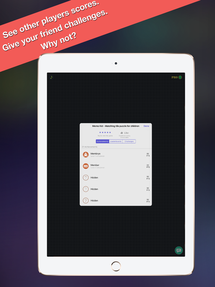 Memo Kid - Matching tile puzzle for children with dog cat pig and other home pets