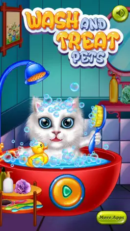 Game screenshot мыть и лечить домашних животных : помочь кошек и щенков ! Бесплатная игра mod apk