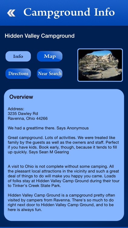 Ohio Campgrounds and RV Parks
