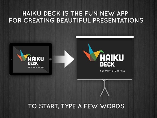 Haiku Deck iPad app afbeelding 1