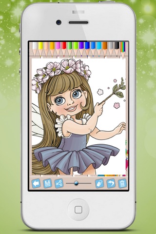 Fairies Coloring Book Paint princesses tales - Premium screenshot 3