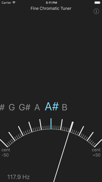 Fine Chromatic Tuner 半音调音器 screenshot